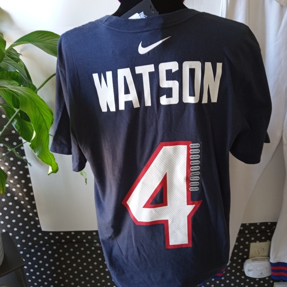 NFL Nike team apparel short sleeve standard fit Houston Texas quarterback Tee - Picture 2 of 9